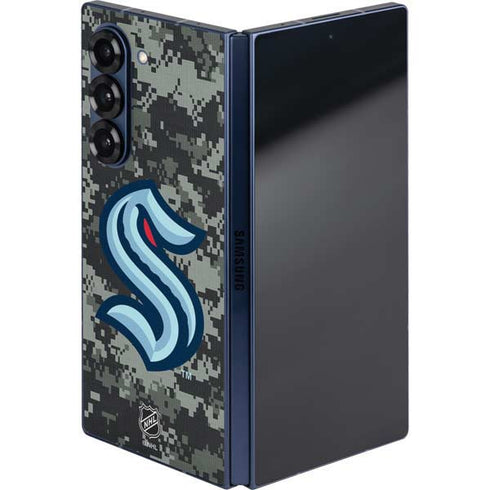 NHL Seattle Kraken Camo Galaxy Z Fold6 Skin
