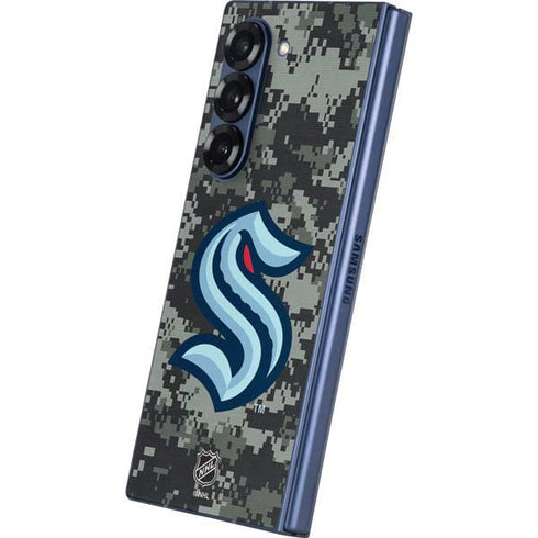 NHL Seattle Kraken Camo Galaxy Z Fold6 Skin