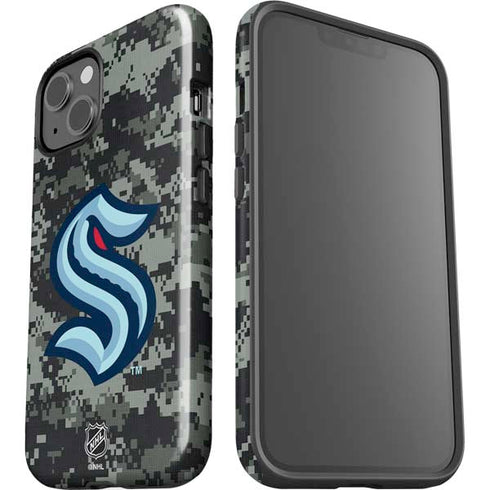 NHL Seattle Kraken Camo iPhone 15 Impact Case