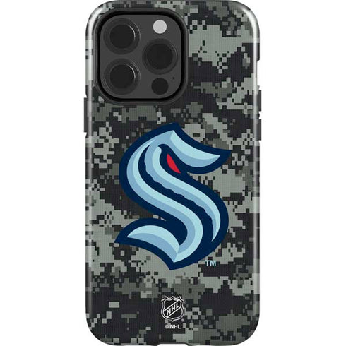 NHL Seattle Kraken Camo iPhone 15 Pro Impact Case