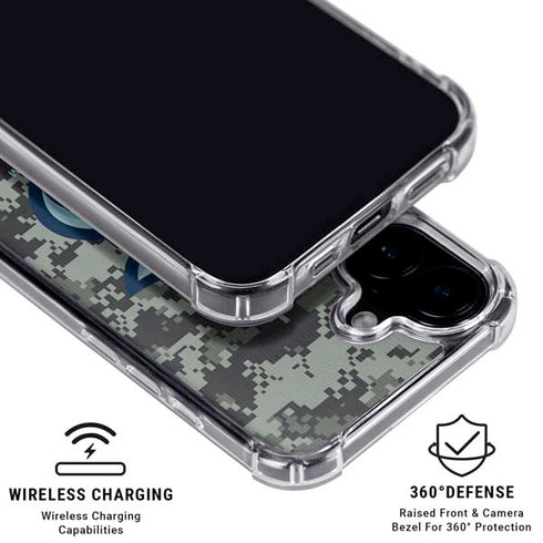 NHL Seattle Kraken Camo iPhone 16 Clear Case