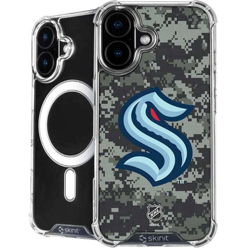 NHL Seattle Kraken Camo iPhone 16 MagSafe Case