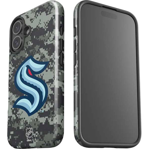 NHL Seattle Kraken Camo iPhone 16 Plus Impact Case