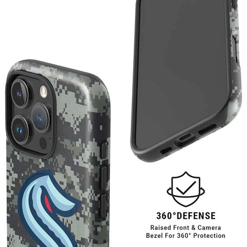 NHL Seattle Kraken Camo iPhone 16 Pro Magsafe Impact Case