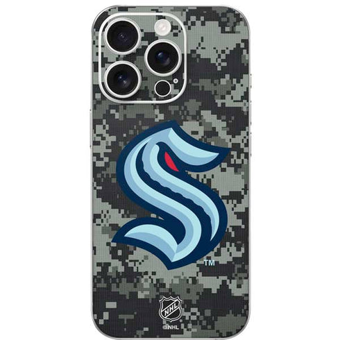 NHL Seattle Kraken Camo iPhone 16 Pro Skin