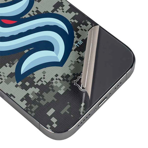 NHL Seattle Kraken Camo iPhone 16 Pro Skin