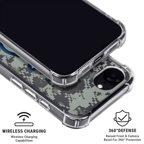 NHL Seattle Kraken Camo iPhone 16e Clear Case