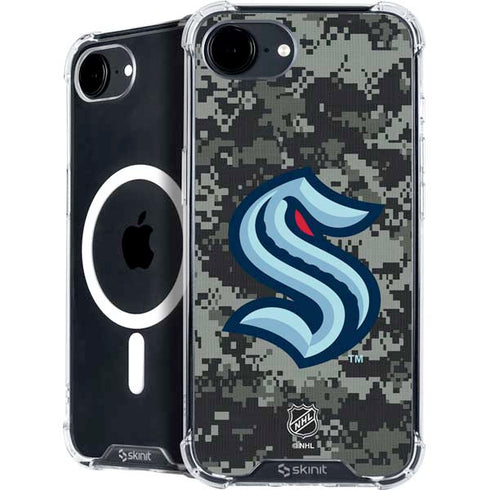 NHL Seattle Kraken Camo iPhone 16e MagSafe Case