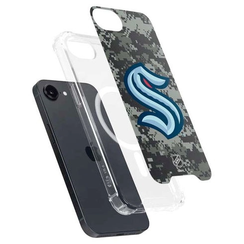 NHL Seattle Kraken Camo iPhone 16e MagSafe Case