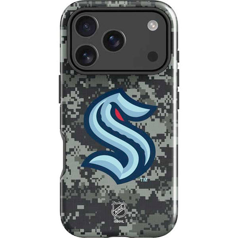 NHL Seattle Kraken Camo iPhone 18 Pro Max Impact Case