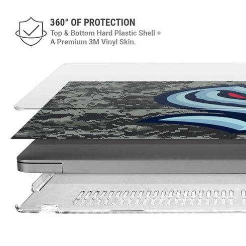 NHL Seattle Kraken Camo MacBook Pro 14in (2021-24) Case plus Skin