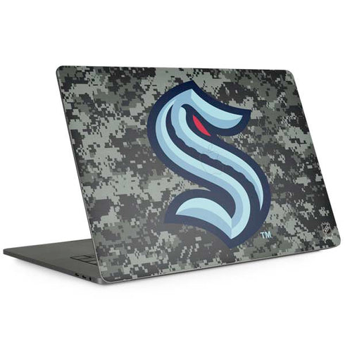NHL Seattle Kraken Camo MacBook Skins