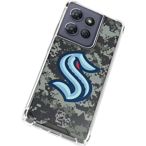 NHL Seattle Kraken Camo Moto G Stylus 5G (2025) Clear Case