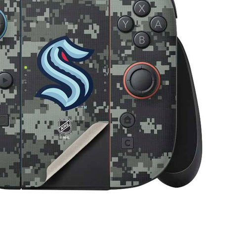 NHL Seattle Kraken Camo Nintendo Switch 2 (2025) Joy-Con Controller Skin
