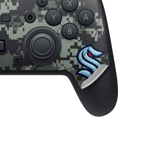 NHL Seattle Kraken Camo Nintendo Switch 2 (2025) Pro Controller Skin