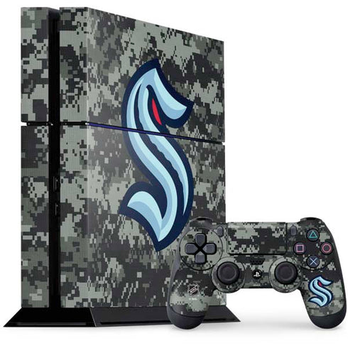 NHL Seattle Kraken Camo PlayStation PS4 Skins
