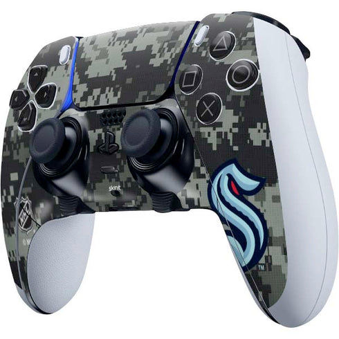 NHL Seattle Kraken Camo PS5 DualSense Edge Pro Controller Skin