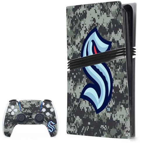 NHL Seattle Kraken Camo PlayStation PS5 Skins