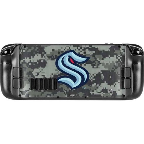 NHL Seattle Kraken Camo Steam Deck Handheld Gaming Computer Skin