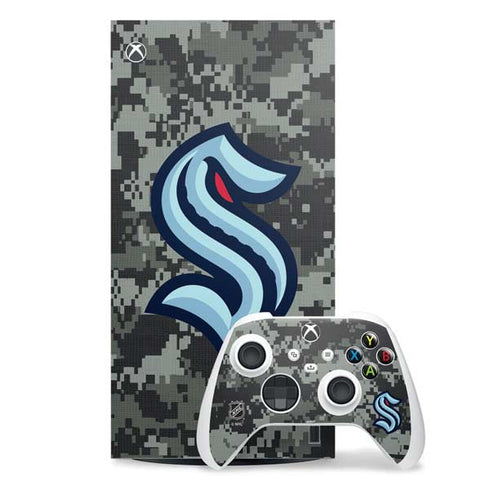 NHL Seattle Kraken Camo Xbox Series X Skins