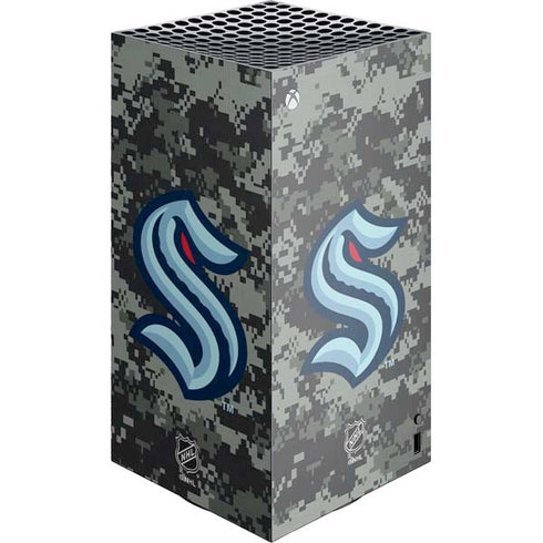 NHL Seattle Kraken Camo XBox Series X Digital Edition Console Skin