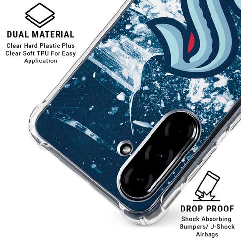 NHL Seattle Kraken Frozen Galaxy A36 5G Clear Case
