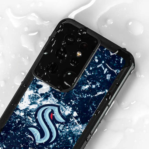 NHL Seattle Kraken Frozen Galaxy S24 Ultra Waterproof Case
