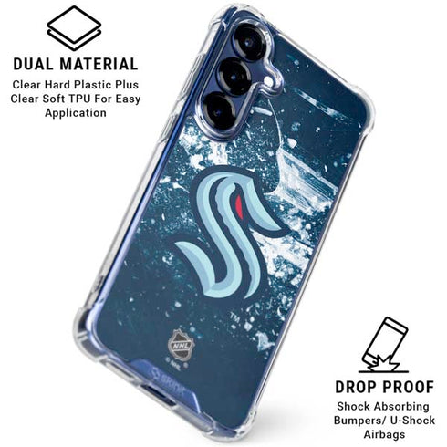 NHL Seattle Kraken Frozen Galaxy S25 Clear Case