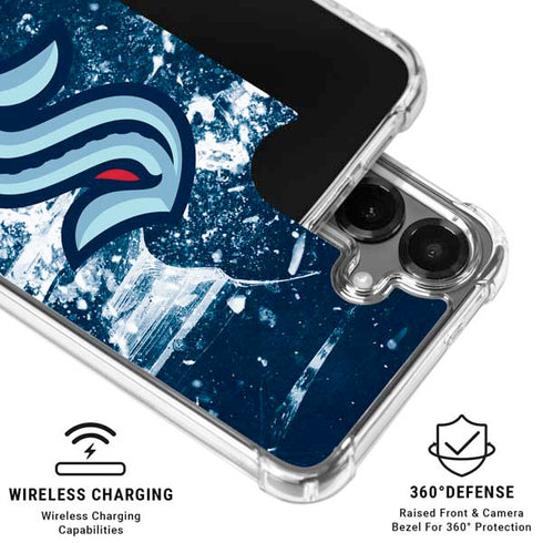 NHL Seattle Kraken Frozen Galaxy S26 Plus Clear Case