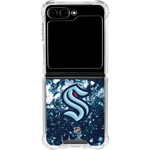 NHL Seattle Kraken Frozen Galaxy Z Flip6 Clear Case