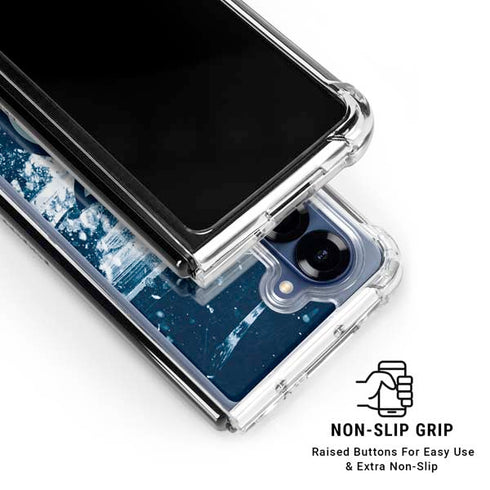 NHL Seattle Kraken Frozen Galaxy Z Fold7 Clear Case