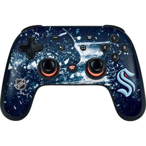 NHL Seattle Kraken Frozen Google Stadia Controller Skin
