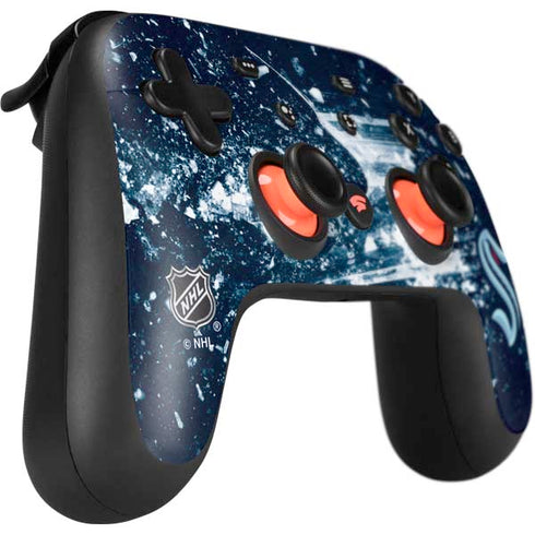 NHL Seattle Kraken Frozen Google Stadia Controller Skin