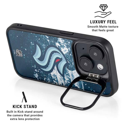 NHL Seattle Kraken Frozen iPhone 14 Plus Kickstand Case