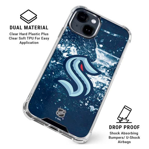 NHL Seattle Kraken Frozen iPhone 15 Clear Case