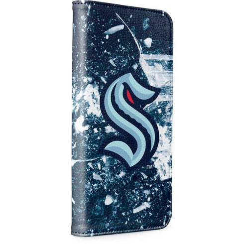 NHL Seattle Kraken Frozen iPhone 15 Plus Folio Case