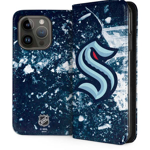 NHL Seattle Kraken Frozen iPhone 15 Pro Folio Case