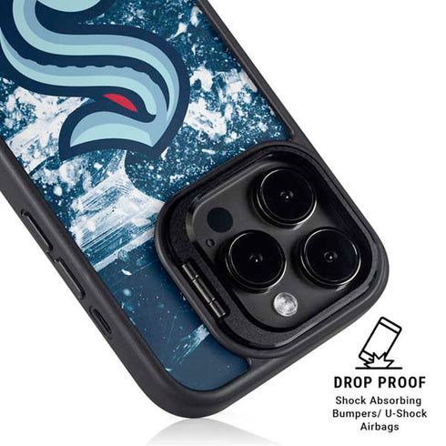 NHL Seattle Kraken Frozen iPhone 15 Pro Kickstand Case