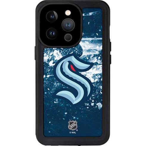 NHL Seattle Kraken Frozen iPhone 15 Pro Waterproof Case