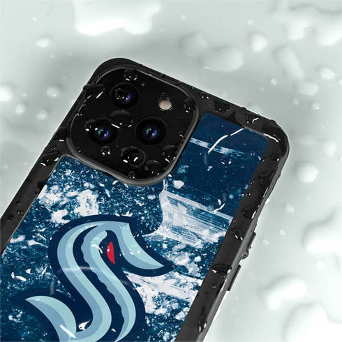 NHL Seattle Kraken Frozen iPhone 15 Pro Waterproof Case