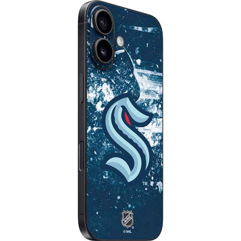 NHL Seattle Kraken Frozen iPhone 16 Plus Skin