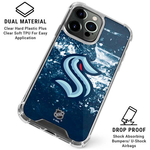 NHL Seattle Kraken Frozen iPhone 16 Pro Max Clear Case