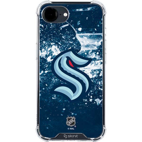 NHL Seattle Kraken Frozen iPhone 16e Clear Case