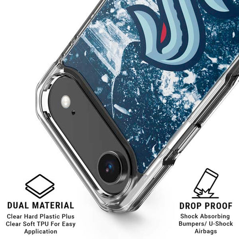 NHL Seattle Kraken Frozen iPhone 17 Air Clear Case