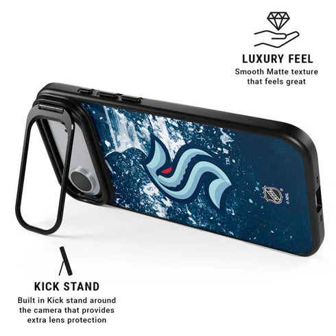 NHL Seattle Kraken Frozen iPhone 17 Air Kickstand Case