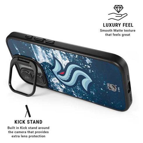 NHL Seattle Kraken Frozen iPhone 17 Kickstand Case
