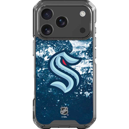 NHL Seattle Kraken Frozen iPhone 17 Pro Clear Case