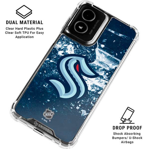 NHL Seattle Kraken Frozen Moto G Power 5G (2024) Clear Case