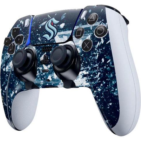 NHL Seattle Kraken Frozen PS5 DualSense Edge Pro Controller Skin