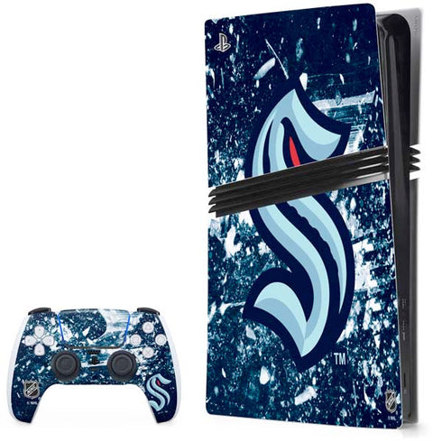NHL Seattle Kraken Frozen PS5 Pro Bundle Skin